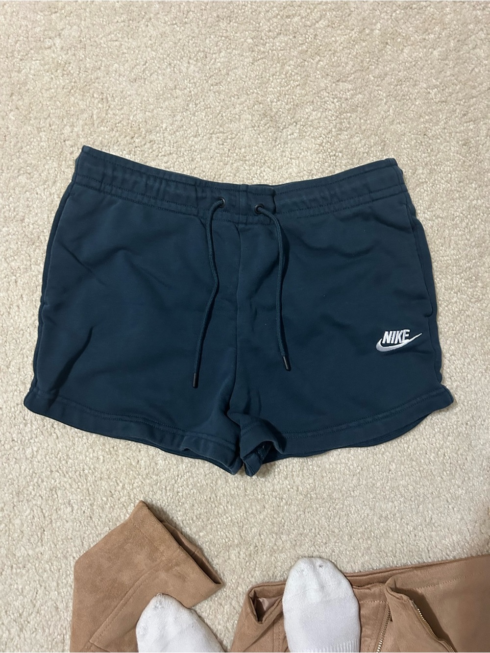 Nike Women's Blue/navy Athletic Drawstring Shorts